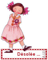 Gif animé désolée fille